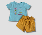 بيجامة صيفي مطبوعة زهور